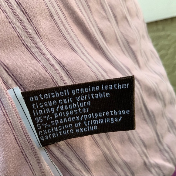 Genuine leather Danier Women's Pink Blazer - Picture 9 of 12